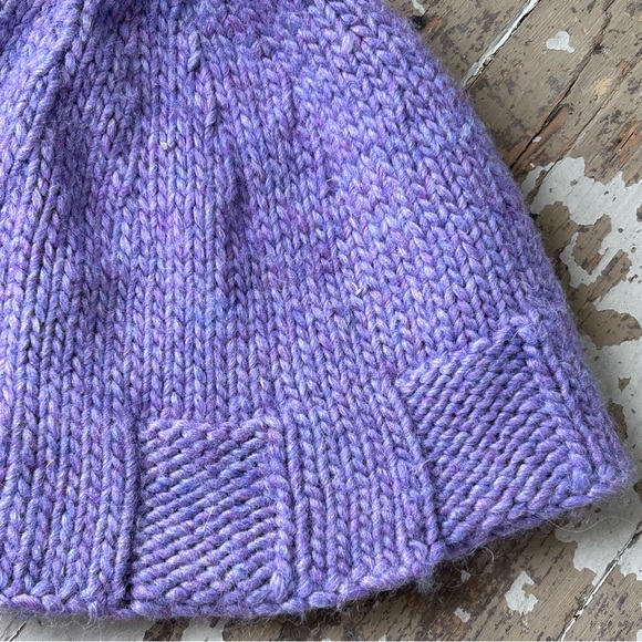 Chunky Hand Knit Tassel Winter Beanie Hat - Picture 5 of 12